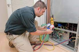Fix4U Repairs' technicians fixing Your AC is Low on Refrigerant  problem in GTA  
