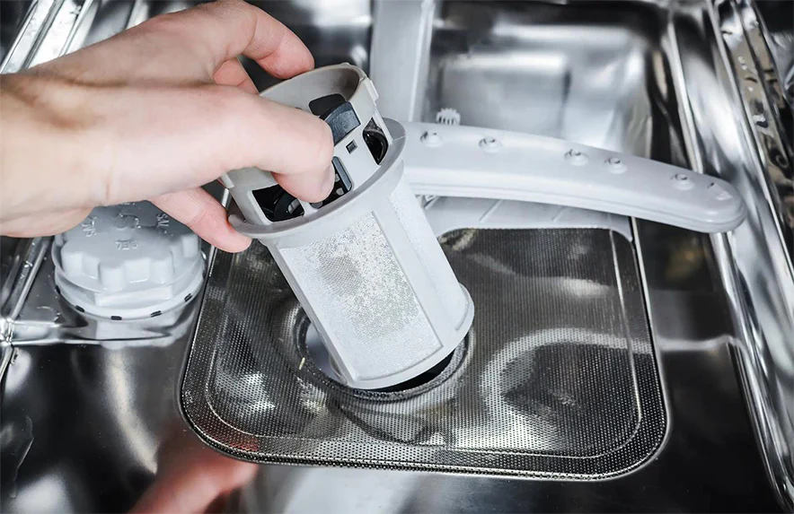 Fix4U Repair technicians checking the issue of Dishwasher Overflowing in GTA